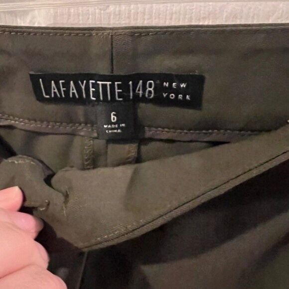 LAFAYETTE 148 Pants Womens Sz 6 Trousers Stretch Wool Pleated timeless career - Picture 4 of 7